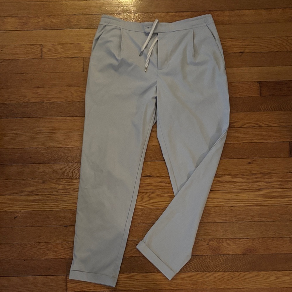 Light Gray pleated Vuori Men's Pants